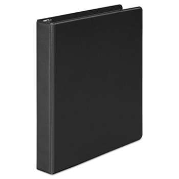 UNIVERSAL OFFICE PRODUCTS Economy Round Ring View Binder, 1" Capacity, Black