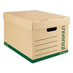 UNIVERSAL OFFICE PRODUCTS Recycled Record Storage Box, Letter/Legal, 12 x 15 x 10, Kraft, 12/Carton
