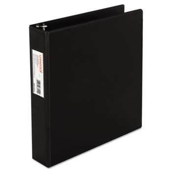 UNIVERSAL OFFICE PRODUCTS Economy Non-View Round Ring Binder With Label Holder, 1-1/2" Capacity, Black