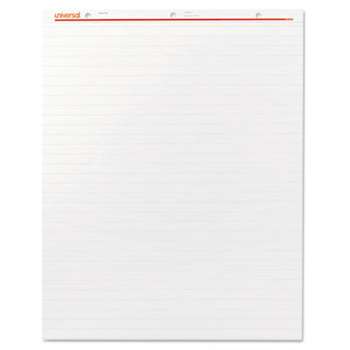 UNIVERSAL OFFICE PRODUCTS Recycled Easel Pads, Faint Rule, 27 x 34, White, 50 Sheet 2/Carton
