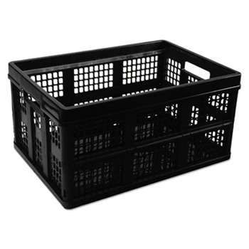 UNIVERSAL OFFICE PRODUCTS Filing/Storage Tote Storage Box, Plastic, 20-1/8 x 14-5/8 x 10-3/4, Black