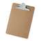 UNIVERSAL OFFICE PRODUCTS Hardboard Clipboard, 1" Capacity, Holds 8 1/2 x 11, Brown