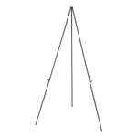 UNIVERSAL OFFICE PRODUCTS Instant Setup Foldaway Easel, Adjusts 15" to 61" High, Steel, Black