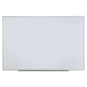 UNIVERSAL OFFICE PRODUCTS Dry Erase Board, Melamine, 72 x 48, Satin-Finished Aluminum Frame