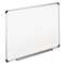 UNIVERSAL OFFICE PRODUCTS Dry Erase Board, Melamine, 36 x 24, White, Black/Gray Aluminum/Plastic Frame