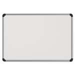 UNIVERSAL OFFICE PRODUCTS Magnetic Steel Dry Erase Board, 24 x 18, White, Aluminum Frame