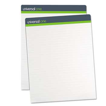 UNIVERSAL OFFICE PRODUCTS Sugarcane Based Easel Pads, 1 Inch Rule, 27 x 34, White, 50 Sheets, 2/Pack