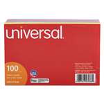 UNIVERSAL OFFICE PRODUCTS Index Cards, 4 x 6, Blue/Salmon/Green/Cherry/Canary, 100/Pack