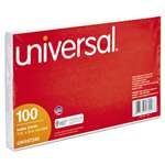 UNIVERSAL OFFICE PRODUCTS Unruled Index Cards, 5 x 8, White, 100/Pack