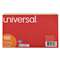 UNIVERSAL OFFICE PRODUCTS Index Cards, 5 x 8, Blue/Salmon/Green/Cherry/Canary, 100/Pack