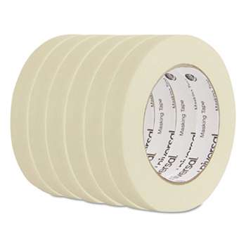 UNIVERSAL OFFICE PRODUCTS General Purpose Masking Tape, 18mm x 54.8m, 3" Core, 6/Pack