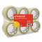 UNIVERSAL OFFICE PRODUCTS General-Purpose Acrylic Box Sealing Tape, 48mm x 100m, 3" Core, Clear, 6/Pack