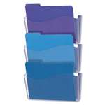 UNIVERSAL OFFICE PRODUCTS 3 Pocket Wall File Starter Set, Letter, Clear