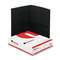 UNIVERSAL OFFICE PRODUCTS Two-Pocket Portfolio, Embossed Leather Grain Paper, Black, 25/Box