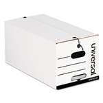 UNIVERSAL OFFICE PRODUCTS String/Button Storage Box, Letter, Fiberboard, White, 12/Carton