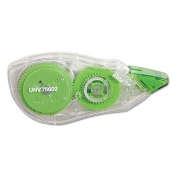 UNIVERSAL OFFICE PRODUCTS Correction Tape with Two-Way Dispenser, Non-Refillable, 1/5" x 315", 2/Pack