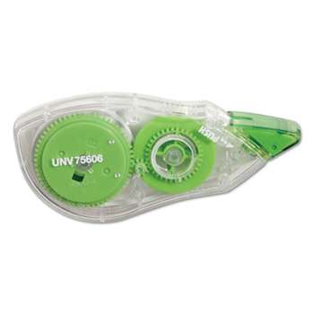 UNIVERSAL OFFICE PRODUCTS Correction Tape with Two-Way Dispenser, Non-Refillable, 1/5" x 315", 6/Box