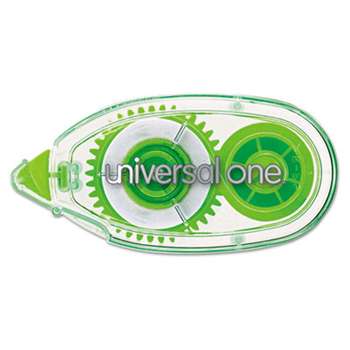 Universal One 75614 Glue Tape, Permanent, 1/3" x 393", 2/PK