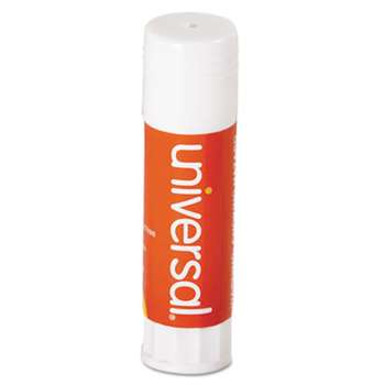 UNIVERSAL OFFICE PRODUCTS Glue Stick, .74 oz, Stick, Clear, 12/Pack