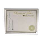 UNIVERSAL OFFICE PRODUCTS Plastic Document Frame, for 8 1/2 x 11, Easel Back, Metallic Silver