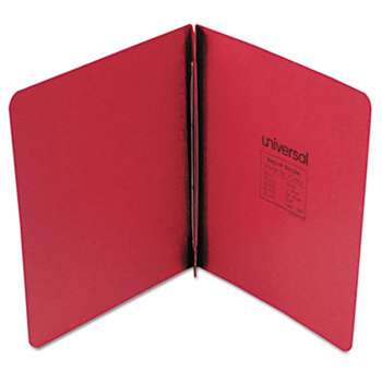 UNIVERSAL OFFICE PRODUCTS Pressboard Report Cover, Prong Clip, Letter, 3" Capacity, Executive Red