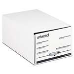 UNIVERSAL OFFICE PRODUCTS Storage Box Drawer Files, Legal, Fiberboard, 15" x 24" x 10", White, 6/Carton