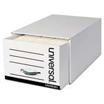 UNIVERSAL OFFICE PRODUCTS Heavy-Duty Storage Box Drawer, Legal, 17 1/4 x 25 1/2 x 11, White, 6/Carton