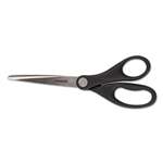 UNIVERSAL OFFICE PRODUCTS Economy Scissors, 7" Length, Straight Handle, Stainless Steel, Black