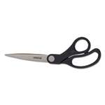 UNIVERSAL OFFICE PRODUCTS Economy Scissors, 8" Length, Bent Handle, Stainless Steel, Black