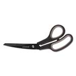 UNIVERSAL OFFICE PRODUCTS Industrial Scissors, 8" Length, Bent, Black Carbon Coated Blades, Black/Gray