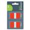 UNIVERSAL OFFICE PRODUCTS Page Flags, Red, 2 Dispensers of 50 Flags/Pack