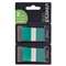 UNIVERSAL OFFICE PRODUCTS Page Flags, Green, 50 Flags/Dispenser, 2 Dispensers/Pack