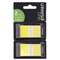 UNIVERSAL OFFICE PRODUCTS Page Flags, Yellow, 50 Flags/Dispenser, 2 Dispensers/Pack