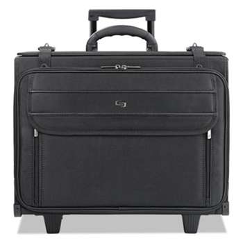 UNITED STATES LUGGAGE Classic Rolling Catalog Case, 17.3", 18" x 7" x 14", Black