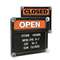 Headline Sign 3727 Double-Sided Open/Closed Sign w/Plastic Push Characters, 14 3/8 x 12 3/8
