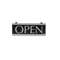 Headline Sign 4246 Century Series Reversible Open/Closed Sign, w/Suction Mount, 13 x 5, Black