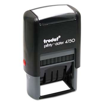 U. S. STAMP & SIGN Trodat Economy 5-in-1 Stamp, Dater, Self-Inking, 1 5/8 x 1, Blue/Red