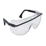 HONEYWELL ENVIRONMENTAL Astro OTG 3001 Wraparound Safety Glasses, Black Plastic Frame, Clear Lens