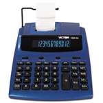 VICTOR TECHNOLOGIES 1225-3A Antimicrobial Two-Color Printing Calculator, Blue/Red Print, 3 Lines/Sec