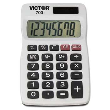VICTOR TECHNOLOGIES 700 Pocket Calculator, 8-Digit LCD