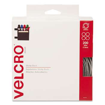 VELCRO USA, INC. Sticky-Back Hook and Loop Dot Fasteners, Dispenser, 3/4 Inch, Beige, 200/Roll