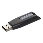 VERBATIM CORPORATION Store 'n' Go V3 USB 3.0 Drive, 64GB, Black/Gray