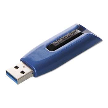 VERBATIM CORPORATION V3 Max USB 3.0 Drive, 32GB, Blue