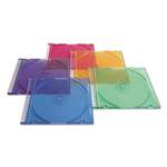 VERBATIM CORPORATION CD/DVD Slim Case, Assorted Colors, 50/Pack