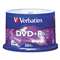 Verbatim 95037 DVD+R Discs, 4.7GB, 16x, Spindle, Matte Silver, 50/Pack