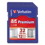 VERBATIM CORPORATION Premium SDHC Memory Card, Class 10, 32GB