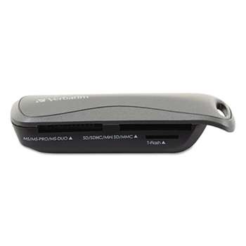 VERBATIM CORPORATION Pocket Card Reader, USB 2.0, Black, Windows/Mac