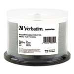 Verbatim 98319 DVD+R Dual Layer Recordable Disc, 8.5GB, 8X, Printable, Spindle, 50/Pk