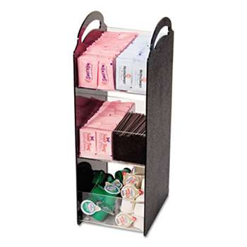 ADVANTUS CORPORATION Compact Condiment Organizer, 6 1/8w x 8d x 18h, Black