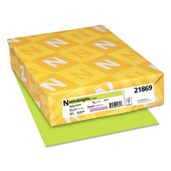 NEENAH PAPER Color Cardstock, 65lb, 8 1/2 x 11, Vulcan Green, 250 Sheets